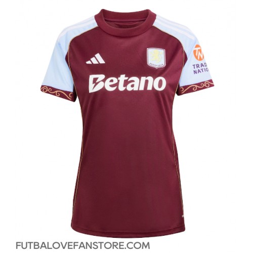 Aston Villa Emiliano Buendia #10 Domáci Ženy futbalový dres 2025-26 Krátky Rukáv Aston Villa Emiliano Buendia #10 Domáci Ženy futbalový dres 2025-26 Krátky Rukáv